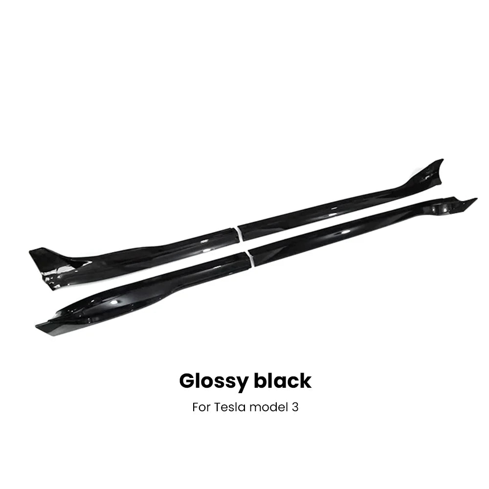 Fast Aero Tesla Body Kits For Model 3 Y 2017- 2023 Glossy Black Rear Diffuser Spoiler Front Bumper Lip Side Skirt Tunning Parts