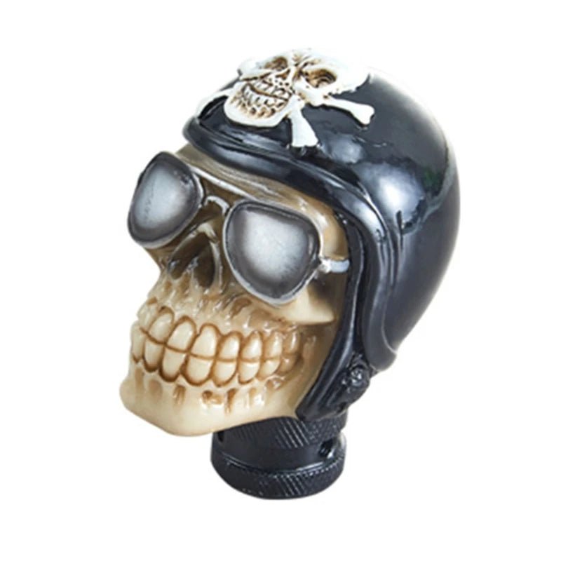 Cool Resin Unique Skull Head Gear Shifts Knob Shifter Lever Accessories for Manual Transmission Car Interior Enhancement - shift - knoobs