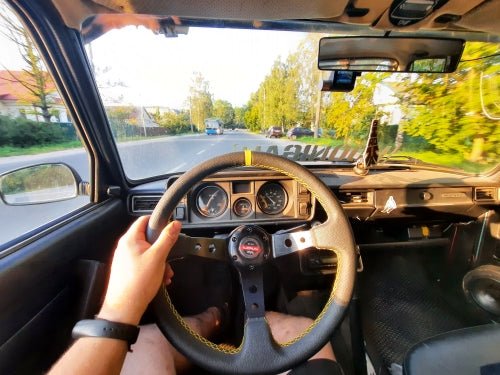 Leather Steering Wheel (The Fifth Wheel) - shift-knoobs