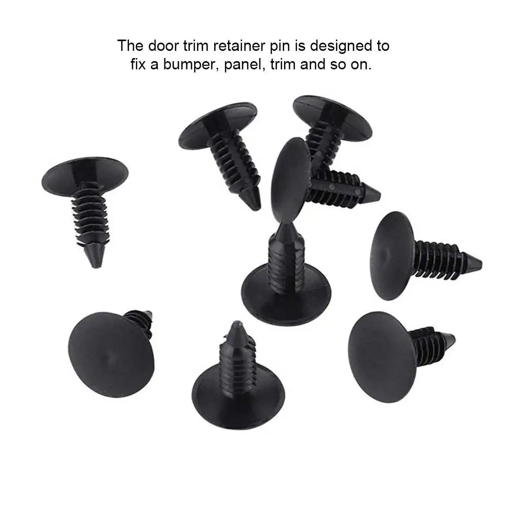 100pcs Auto Fastener Clip Car Fender Push Retainer Pin Rivet Bumper for Door Trim Panel Retainer, Box/Bag Package - shift - knoobs