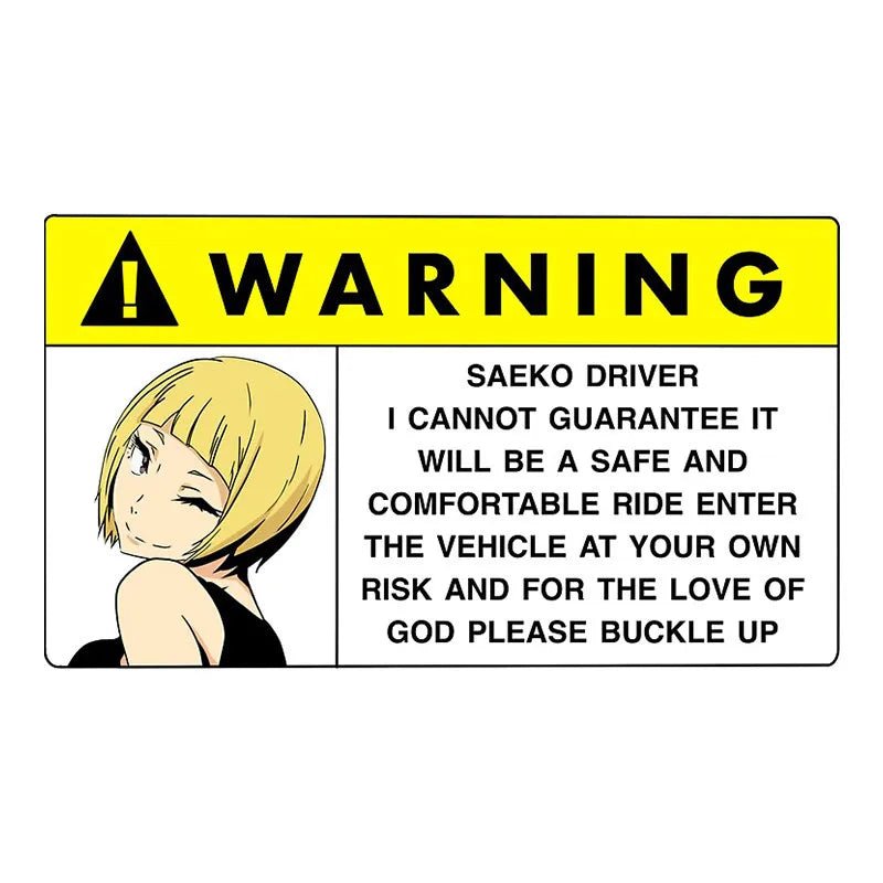 13CM JDM Funny Car Sticker for Panties Warning Peek Slap Decal Anime Vinyl Window Wall DIY Stickers Scratch - Proof Decor - shift - knoobs