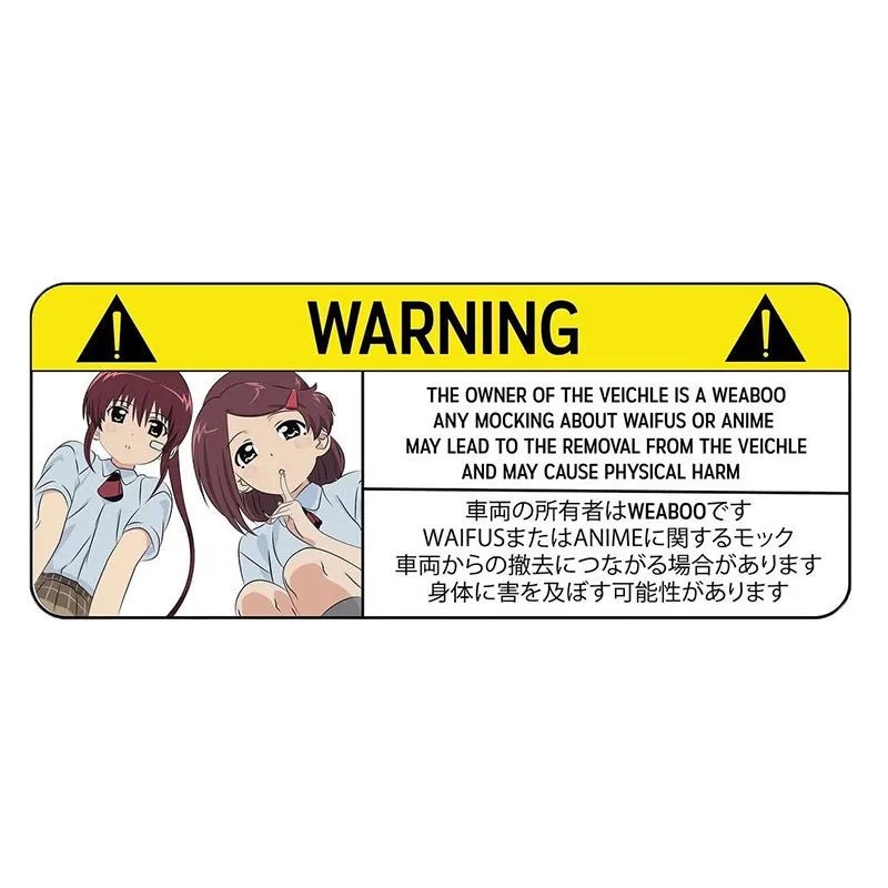 13CM JDM Funny Car Sticker for Panties Warning Peek Slap Decal Anime Vinyl Window Wall DIY Stickers Scratch - Proof Decor - shift - knoobs