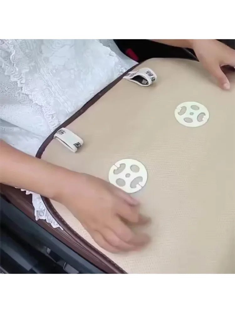 1pc New single piece backless plush car seat cushion for all seasons, non - slip and free of binding - square - shift - knoobs