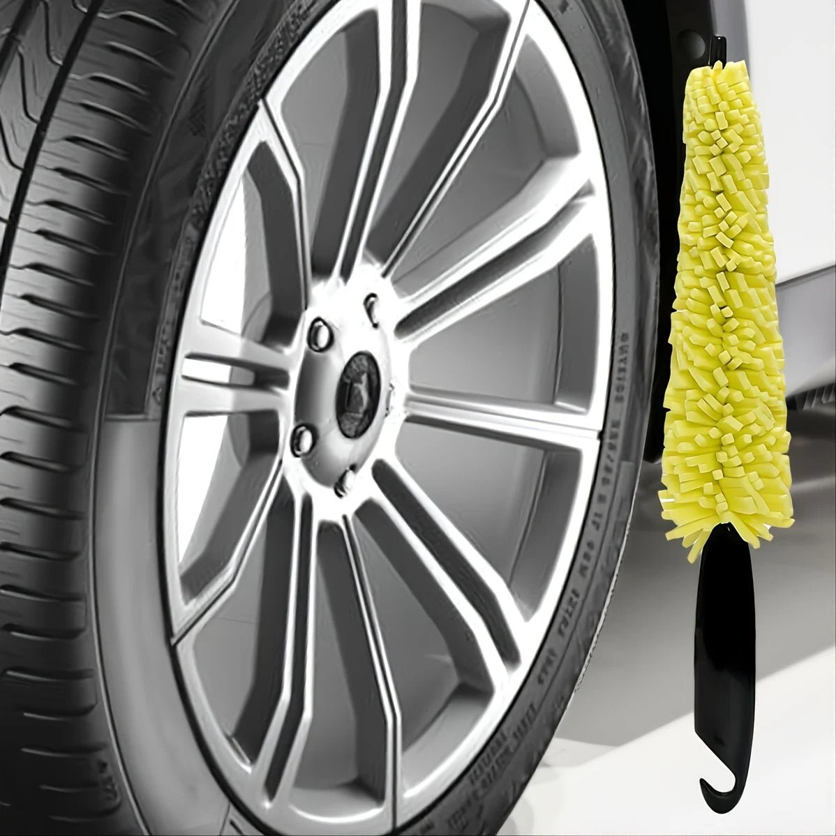 1pcs Effortlessly Clean Your Car Wheels with this Tire Rim Cleaning Tool - shift - knoobs