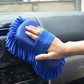 2Pcs Car Cleaning Brush Cleaner Tools Microfiber Car Washer Sponge Cleaning Washing Towel Auto Gloves Car Washing Accessories - shift - knoobs