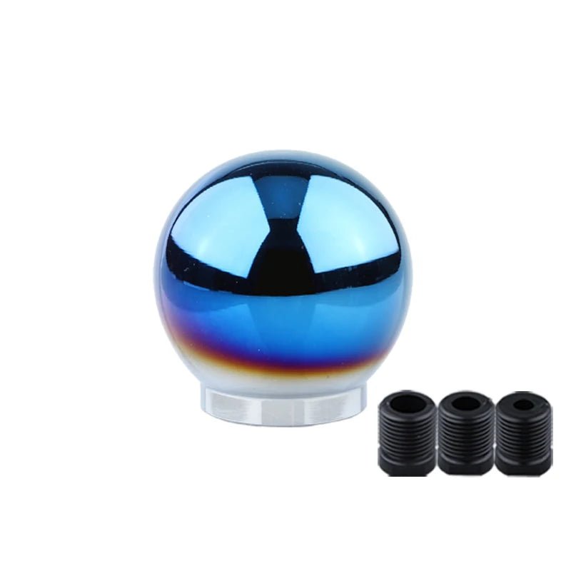 3 universal fashion baked blue burn titanium aluminum sports racing interior accessories Shift knob shift lever head rod - shift - knoobs