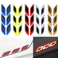 3D Car Styling Reflective Strips Carbon Fiber Reflector Sticker Truck Auto Safety Warning Tape Car Exterior Accessories 6pcs - shift - knoobs