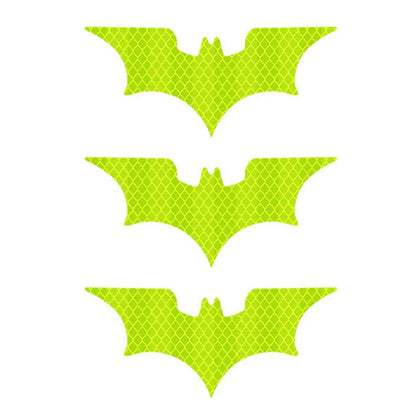 3Pcs/ Set Bat Car Reflective Sticker Electric Vehicle Warning Stickers Safely Night Helmet Decorative Decals Accessoire Voiture - shift - knoobs