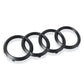 4 Ring ABS Car Hood Front Bonnet Grill Rear Trunk Emblem Logo Badge Sticker Decal For Audi A3 A4 A5 A6 A7 Q2 Q3 Q5 Q8 TT - shift - knoobs