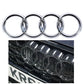 4 Ring ABS Car Hood Front Bonnet Grill Rear Trunk Emblem Logo Badge Sticker Decal For Audi A3 A4 A5 A6 A7 Q2 Q3 Q5 Q8 TT - shift - knoobs
