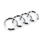 4 Ring ABS Car Hood Front Bonnet Grill Rear Trunk Emblem Logo Badge Sticker Decal For Audi A3 A4 A5 A6 A7 Q2 Q3 Q5 Q8 TT - shift - knoobs
