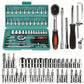 46Pcs Multi - Purpose Tool Kit Set - Comprehensive Hand Tools Kit with Wrench Socket and Precision Screwdriver - Portable Amagi - shift - knoobs