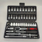 46Pcs Multi - Purpose Tool Kit Set - Comprehensive Hand Tools Kit with Wrench Socket and Precision Screwdriver - Portable Amagi - shift - knoobs