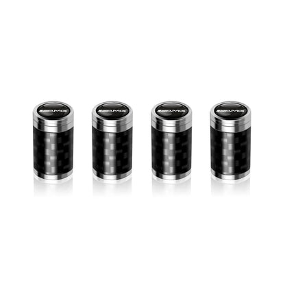 4PCS Carbon Fiber Car Wheel Tires Valve Cap Auto Accessorie For Mercedes Benz AMG W203 W204 W205 W210 W211 W212 W463 W464 W164 - shift - knoobs