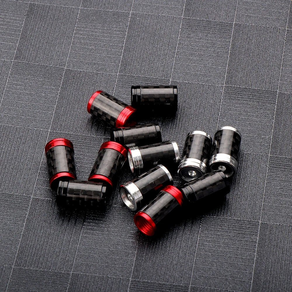 4PCS Carbon Fiber Car Wheel Tires Valve Cap Auto Accessorie For Mercedes Benz AMG W203 W204 W205 W210 W211 W212 W463 W464 W164 - shift - knoobs