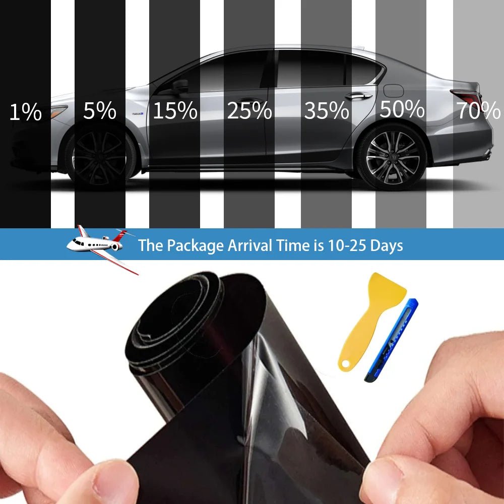 50cmx3/6m Car Window Privacy Tint Film Auto Vinyl Anti Look Glass Sticker Foils Ceramic Summer Solar UV Protector Mirror Films - shift - knoobs