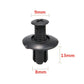 5/100pcs 8mm Plastic Rivets Fasteners Screw Car Bumper Fender Black Rivet Car Fastener Clips for Toyota Focus Kia Nissan Yamaha - shift - knoobs