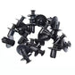 5/100pcs 8mm Plastic Rivets Fasteners Screw Car Bumper Fender Black Rivet Car Fastener Clips for Toyota Focus Kia Nissan Yamaha - shift - knoobs