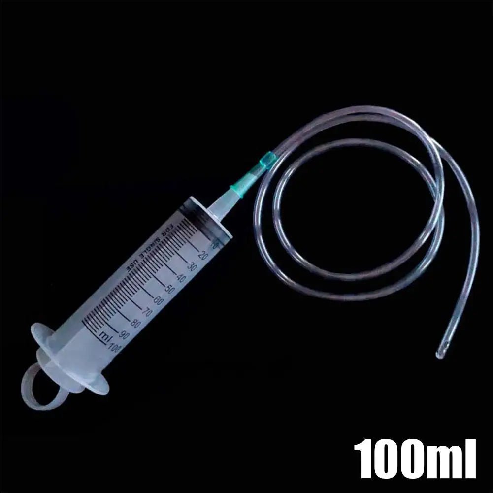 550/300/100ml Large Capacity Syringes Reusable Needle Barrel Oil Pump With 1m Hose For Pet Feeding Measuring Pump Vacuum Syringe - shift - knoobs