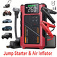 Portable Car Air Compressor & Jump Starter - 3000A Peak Power, 12V, Fast Charging, Digital Tire Inflator, LED Light, Compact Design for Gas/Diesel Engines (Copy)