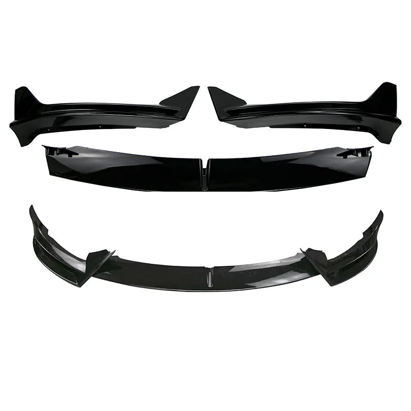 For Tesla Model 3 Y 2017-2023  Front Lip AD Body Kit Glossy Black Sport Bumper Spoiler Model 3 Model Y Auto Accessories