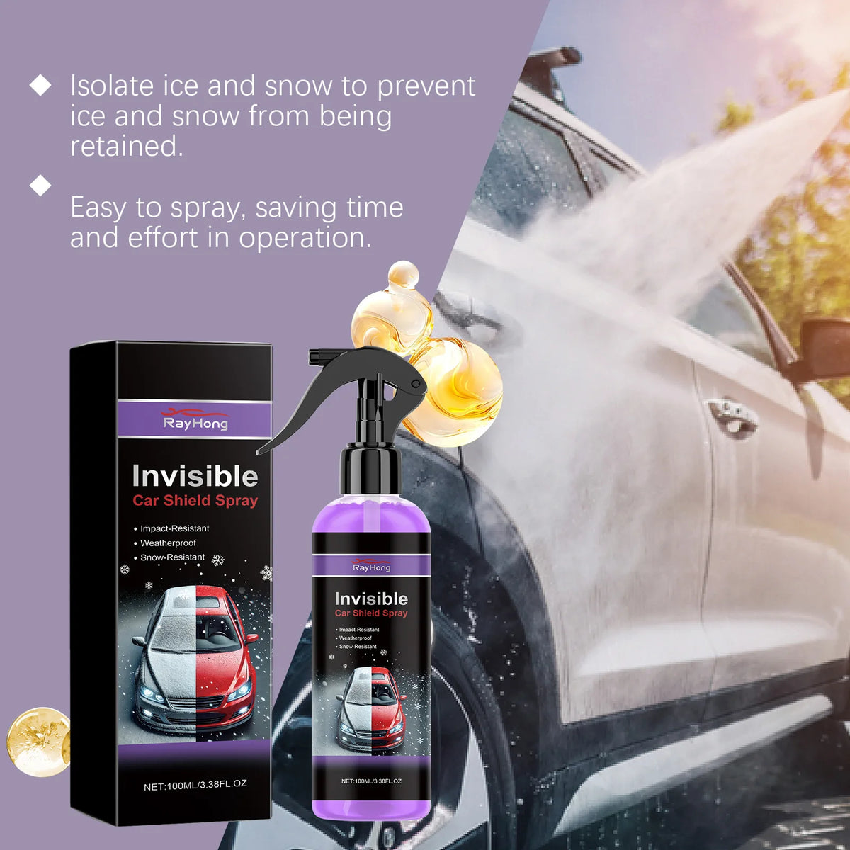 Rayhong 100ml Invisible Car Shield Repair Spray Car Coating Protection Scratch Remove Rapid Car Wax Polish Ceramic Coating Spray