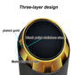 SUMSOO genuine new design cool style 3 layers carbon fiber + balck stainless modified car exhaust tip silenciador coche