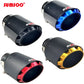 SUMSOO genuine new design cool style 3 layers carbon fiber + balck stainless modified car exhaust tip silenciador coche