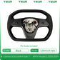 Car Steering Wheel Inspired By Cyberpack Style for Tesal Model Y/3 Highland 2017-2024 with Heating Function Black Leather Yoke