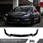 For Tesla Model 3 Y 2017-2023  Front Lip AD Body Kit Glossy Black Sport Bumper Spoiler Model 3 Model Y Auto Accessories