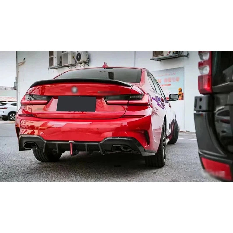 Carbon Fiber For BMW G20 G28 M-Sport M340i 2019 - 2022 Car Rear Bumper Lip Diffuser Spoiler Parts Upgrade Body kit
