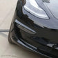 For Tesla Model 3 Y 2017 2018 2019-2023 Glossy Black Carbon Look Car Front Bumper Fog Light Frame Spoiler Decoration Body Kit