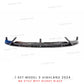 Front Lip For Tesla Model 3 Highland 2024 Front Bumper Lip Spoiler Glossy Black Carbon Body Kits Model 3 + Auto Accessories