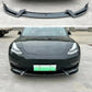 For Tesla Model 3 Y 2017-2023  Front Lip AD Body Kit Glossy Black Sport Bumper Spoiler Model 3 Model Y Auto Accessories