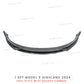 Front Lip For Tesla Model 3 Highland 2024 Front Bumper Lip Spoiler Glossy Black Carbon Body Kits Model 3 + Auto Accessories