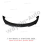 Front Lip For Tesla Model 3 Highland 2024 Front Bumper Lip Spoiler Glossy Black Carbon Body Kits Model 3 + Auto Accessories