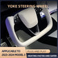 For Tesla Model3 Highland 2023-2024 Yoke Handle Steering Wheel With Heating Nappa Leather Volante Steering Wheel Car Accessories