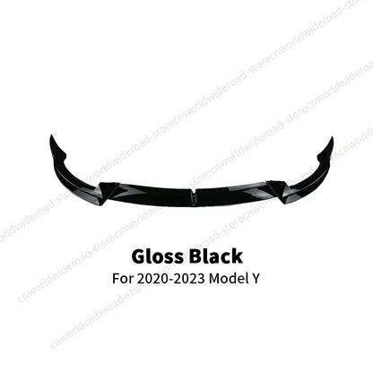 For Tesla Model 3 Y 2016-2023 Front Lip Sport Bumper Spoiler Model 3 Model Y Auto Accessories AD Sport Body Kit Gloss Matte