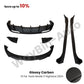 Fresh Aero For Tesla Model 3 Highland 2023-202 Body Kits Glossy Carbon Black Bumper Lip Rear Diffuser Spoiler Tuning Accessories