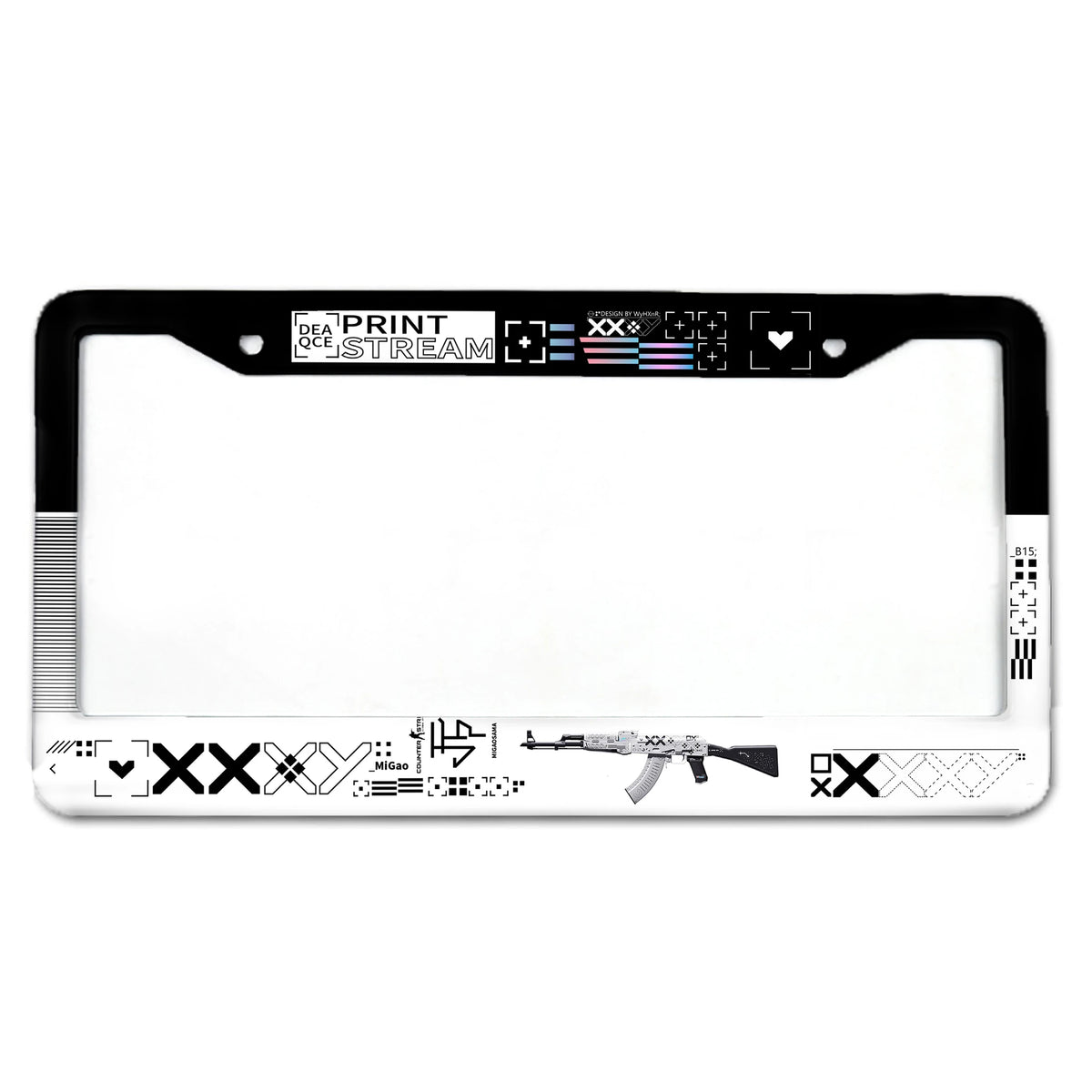 The license plate frame is suitable for the United States, Canada, Mexico