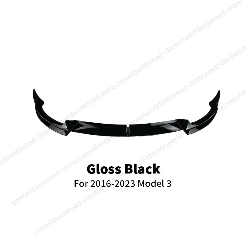 For Tesla Model 3 Y 2016-2023 Front Lip Sport Bumper Spoiler Model 3 Model Y Auto Accessories AD Sport Body Kit Gloss Matte