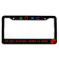 Game Series US Standard License Plate Frame US Canada Mexico License Plate Frame Aluminum Alloy License Plate Cover