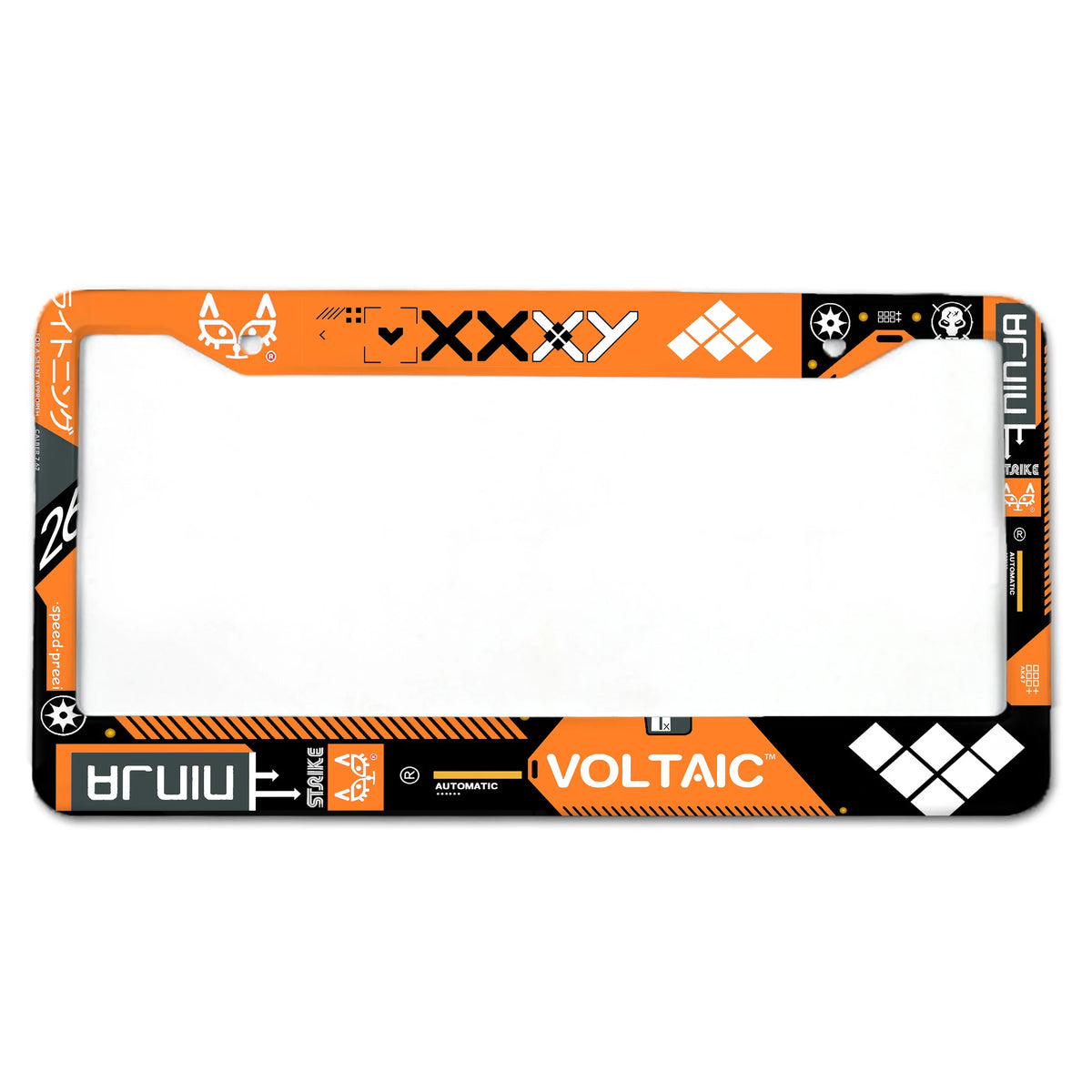 Game Series US Standard License Plate Frame US Canada Mexico License Plate Frame Aluminum Alloy License Plate Cover