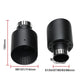 1Piece Matte Black Stainless Steel Car Muffler Tip System Pipe Universal Exhaust Tip For VW GTI MK7 Golf 7 Exhaust Nozzle