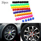 20Pcs Car Nut 15mm 17mm 19mm 21mm Silica Gel Wheel Nuts Screw Bolt Decorative Tire Wheel Tyre Screw Cap Car Wheel Nut Caps