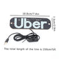 Light Sign For Car, Light Decal For Car Windshield With Suction Cups, Taxi Sign Light, Cab Indicator Lamp, Cigarette Lighter/USB