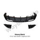 Fresh Aero For Tesla Model 3 Highland 2023-202 Body Kits Glossy Carbon Black Bumper Lip Rear Diffuser Spoiler Tuning Accessories