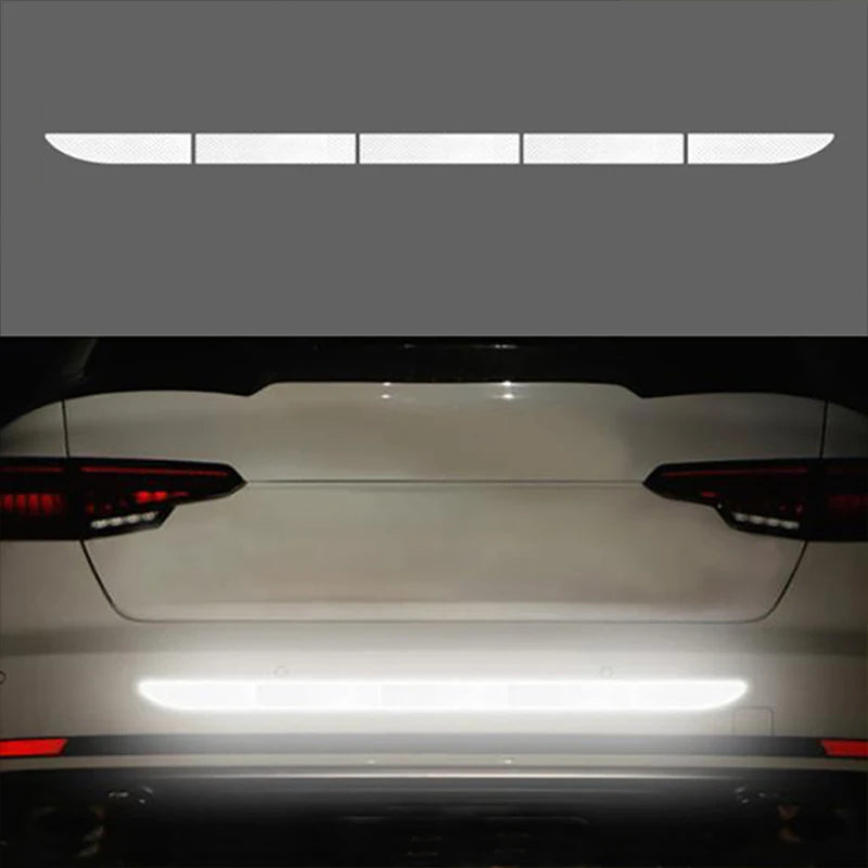 Fashion Car Sticker Reflective Warning Safety Tape Anti Collision Warn Reflective Sticker for Automobile Trunk Night Reflective