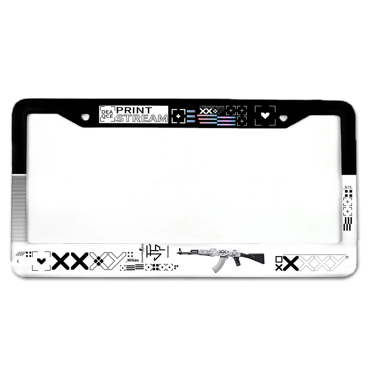 The license plate frame is suitable for the United States, Canada, Mexico