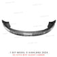 Front Lip For Tesla Model 3 Highland 2024 Front Bumper Lip Spoiler Glossy Black Carbon Body Kits Model 3 + Auto Accessories